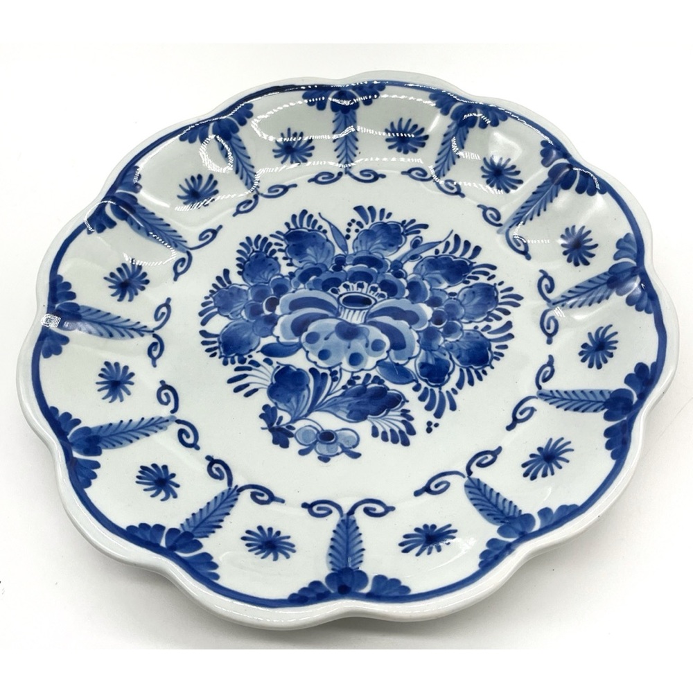 Royal Delft Blue Handpainted Plate 1967 Collectible Delftware Authentic Dutch